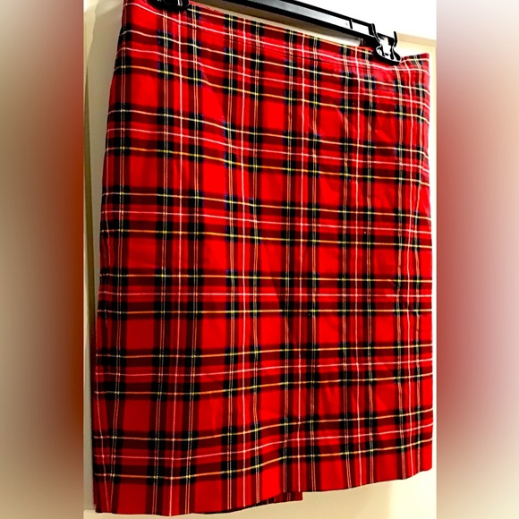 J.Crew red plaid skirt size 8 - Picture 1 of 5